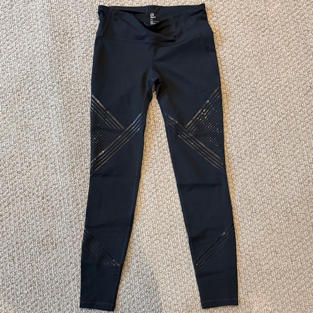GAP Black Women's Leggings with Geometric Design